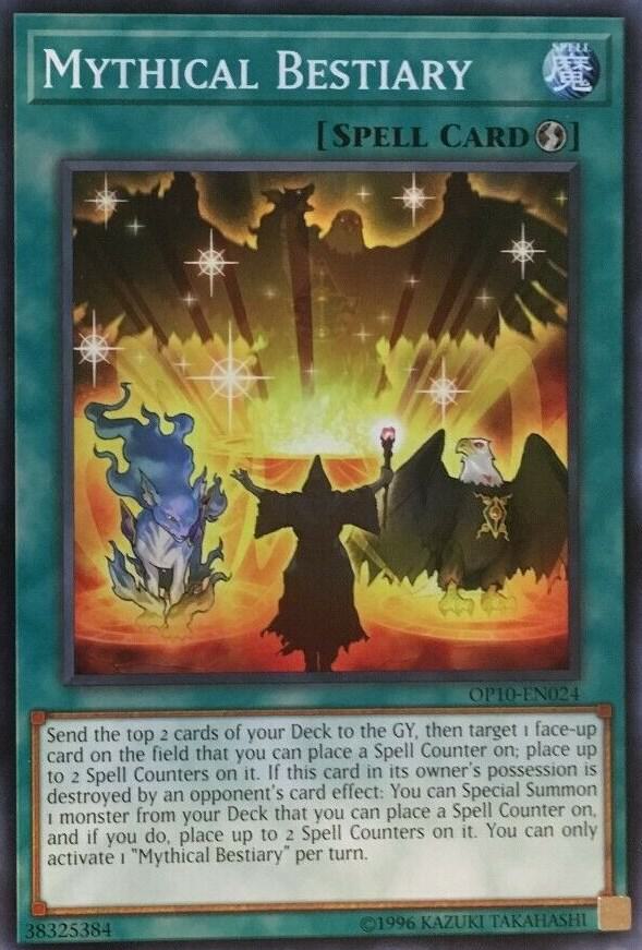 Mythical Bestiary OP10-EN024 card from OTS Tournament Pack 10