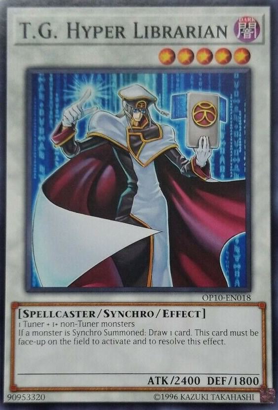 T.G. Hyper Librarian OP10-EN018 card from OTS Tournament Pack 10