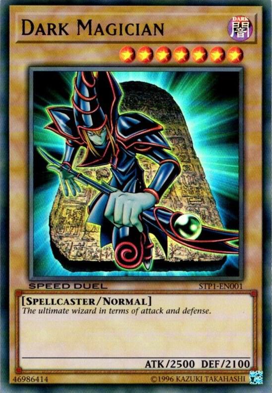 Dark Magician STP1-EN001 card from Speed Duel: Tournament Pack 1