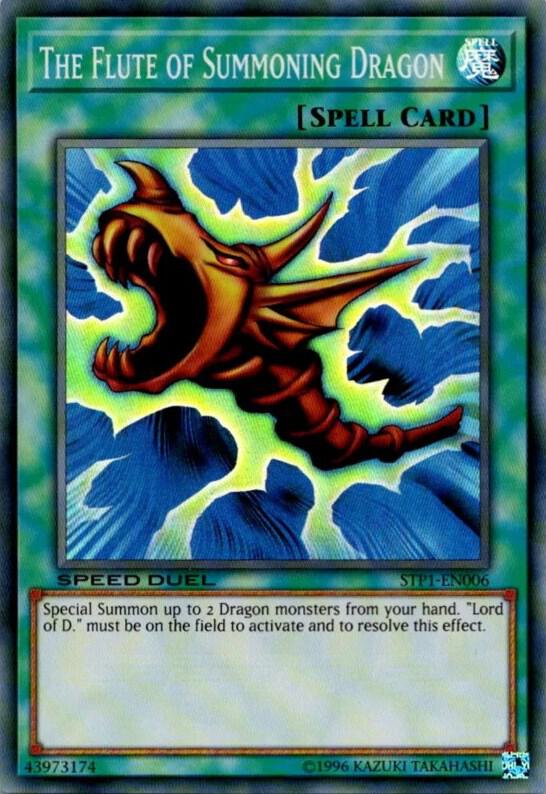 The Flute of Summoning Dragon STP1-EN006 card from Speed Duel: Tournament Pack 1