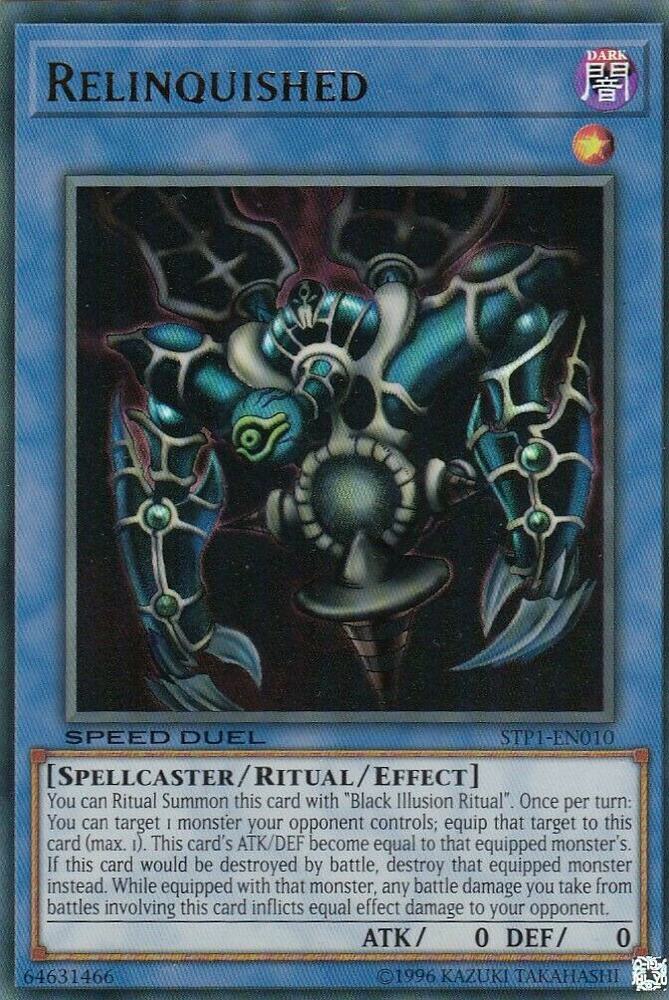 Relinquished STP1-EN010 card from Speed Duel: Tournament Pack 1