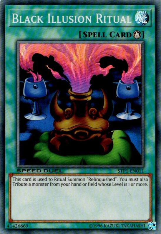 Black Illusion Ritual STP1-EN011 card from Speed Duel: Tournament Pack 1