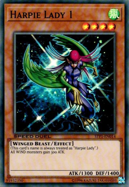 Harpie Lady 1 STP1-EN014 card from Speed Duel: Tournament Pack 1