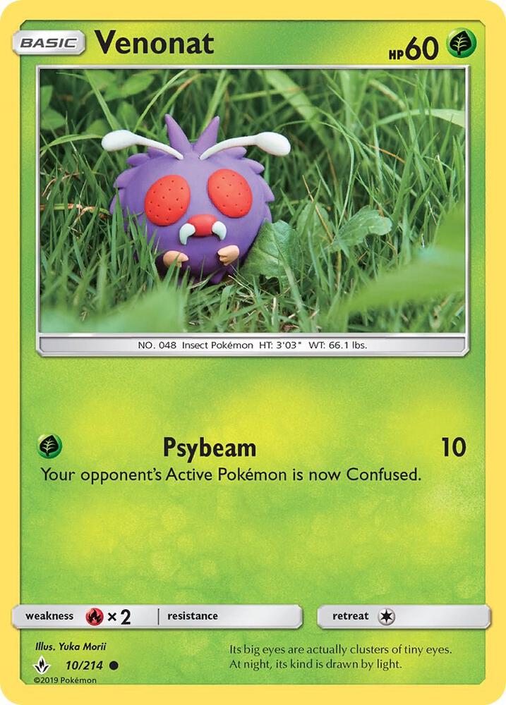 Venonat (10) 10/214 card from SM - Unbroken Bonds