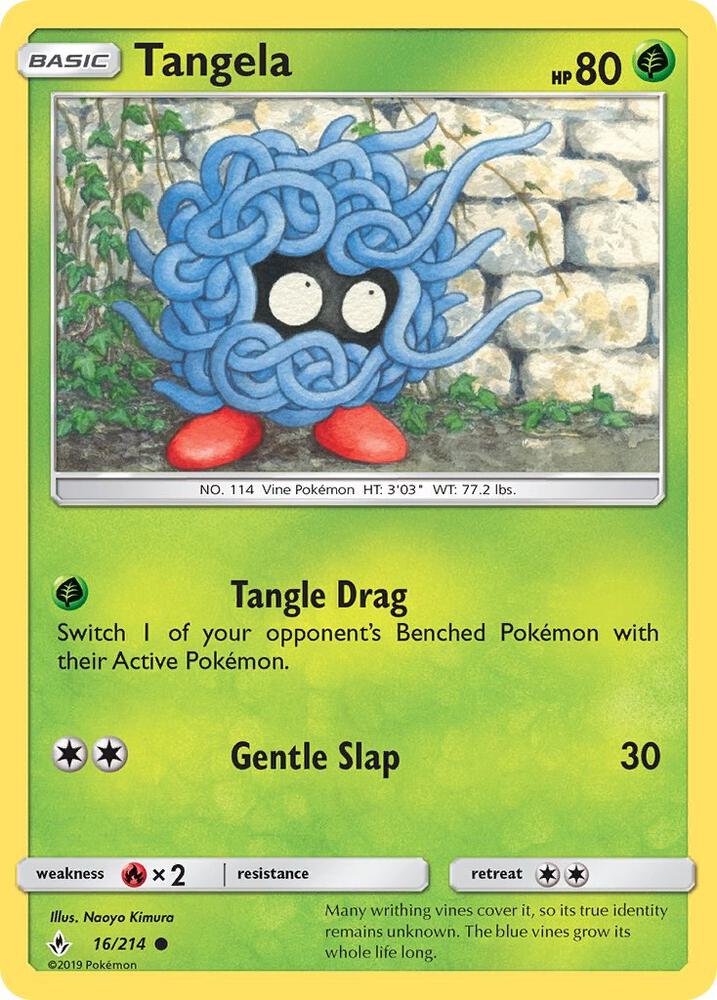 Tangela 16/214 card from SM - Unbroken Bonds