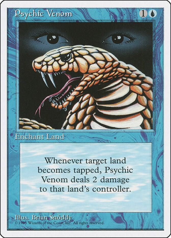 Psychic Venom card from Fourth Edition