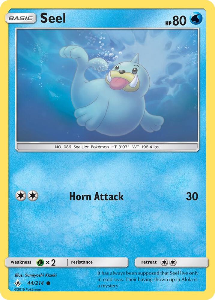 Seel 44/214 card from SM - Unbroken Bonds