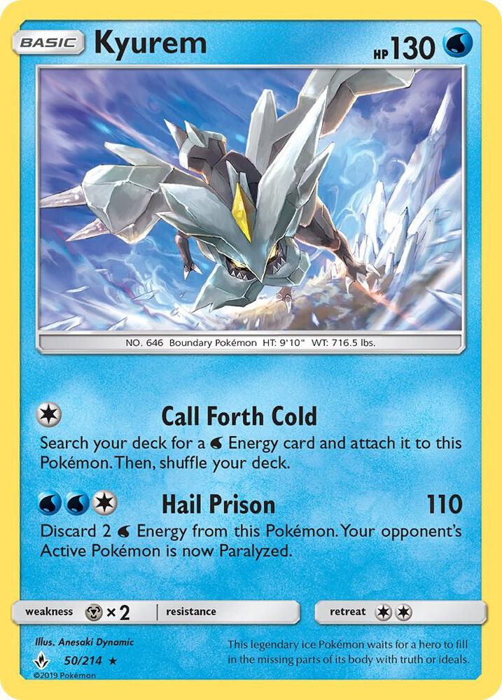 Kyurem 50/214 card from SM - Unbroken Bonds