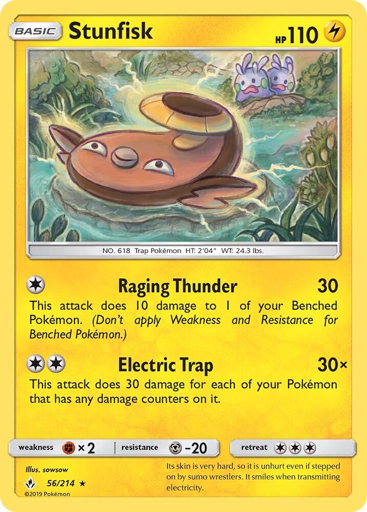 Stunfisk 56/214 card from SM - Unbroken Bonds