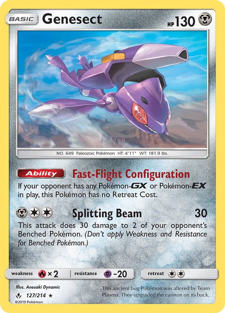 Genesect 127/214 card from SM - Unbroken Bonds
