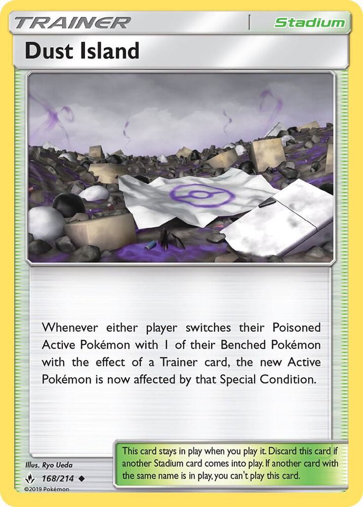 Dust Island 168/214 card from SM - Unbroken Bonds