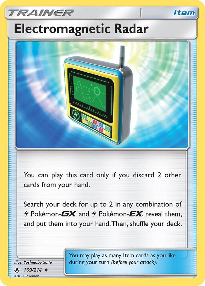 Electromagnetic Radar 169/214 card from SM - Unbroken Bonds