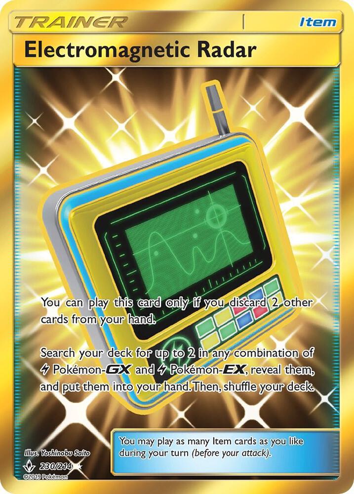 Electromagnetic Radar (Secret) 230/214 card from SM - Unbroken Bonds