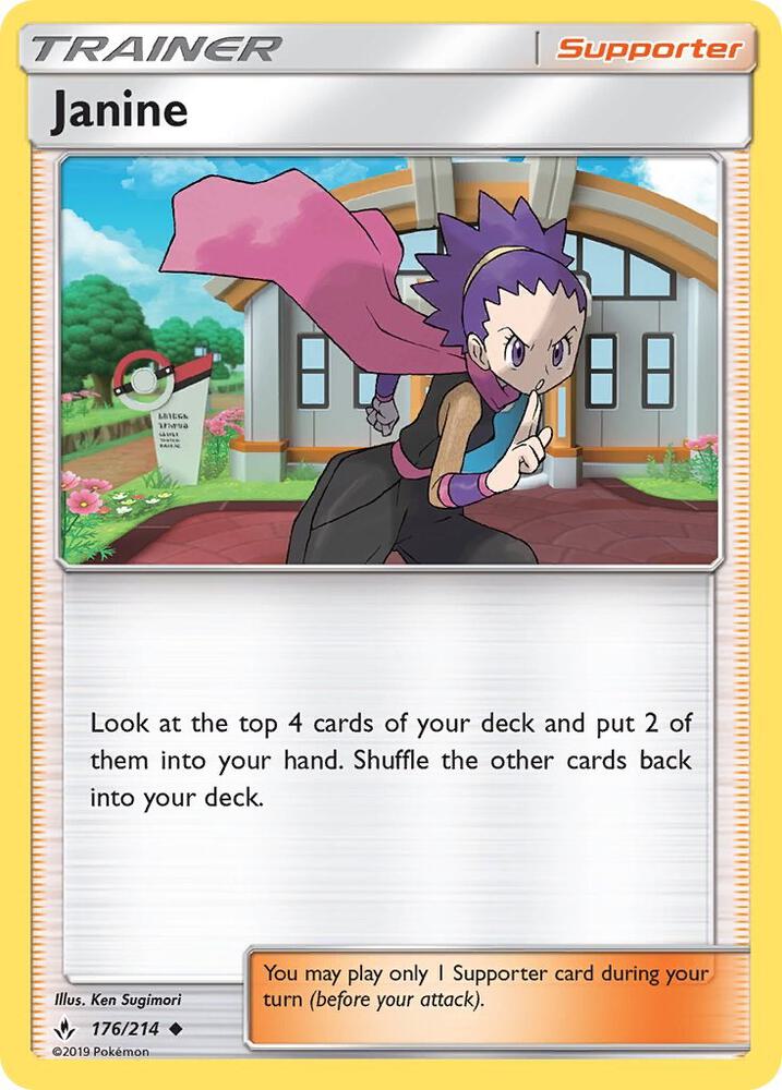 Janine 176/214 card from SM - Unbroken Bonds