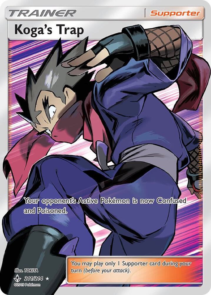Koga's Trap (Full Art) 211/214 card from SM - Unbroken Bonds