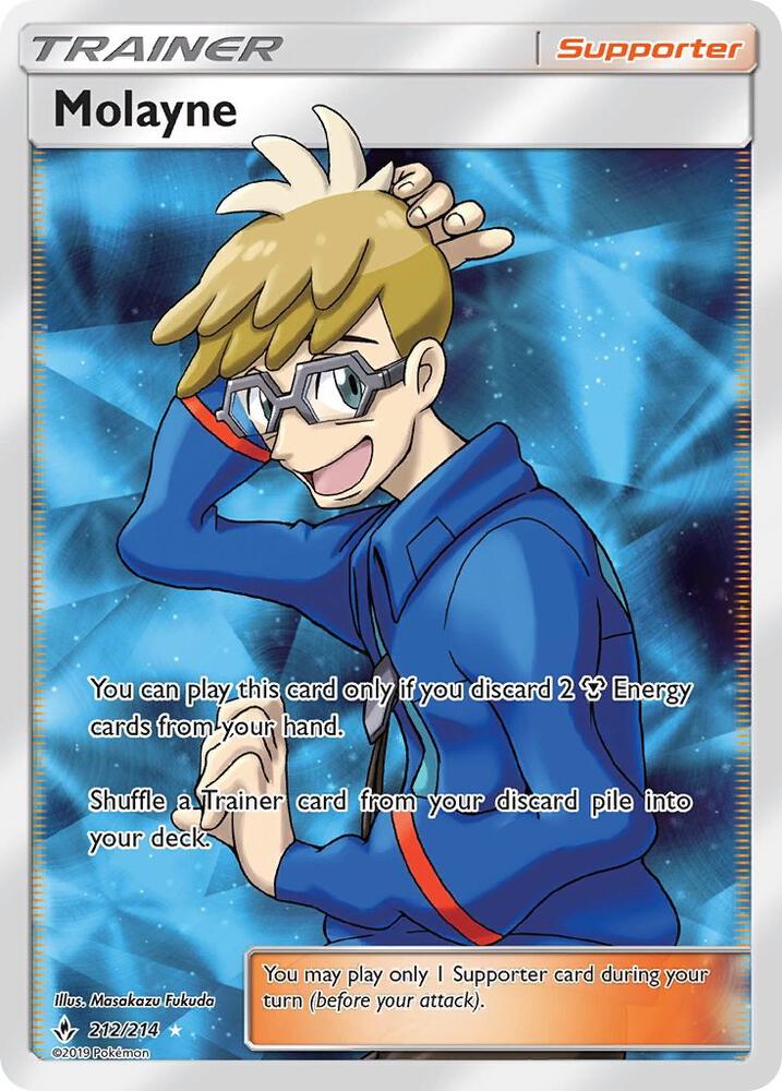 Molayne (Full Art) 212/214 card from SM - Unbroken Bonds