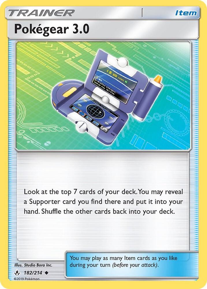 Pokegear 3.0 182/214 card from SM - Unbroken Bonds