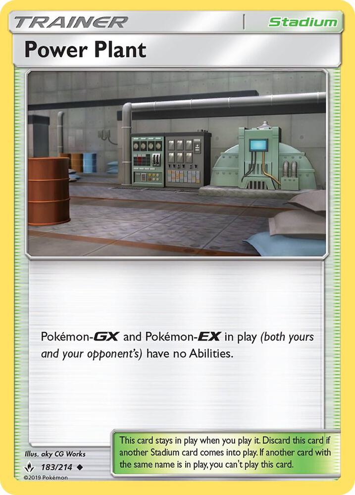 Power Plant 183/214 card from SM - Unbroken Bonds
