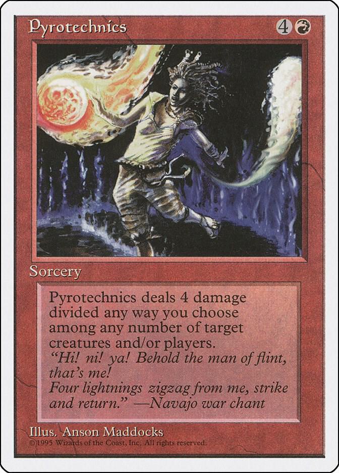 Pyrotechnics card from Fourth Edition
