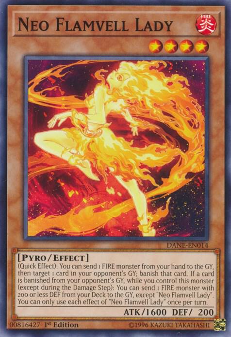 Neo Flamvell Lady DANE-EN014 card from Dark Neostorm