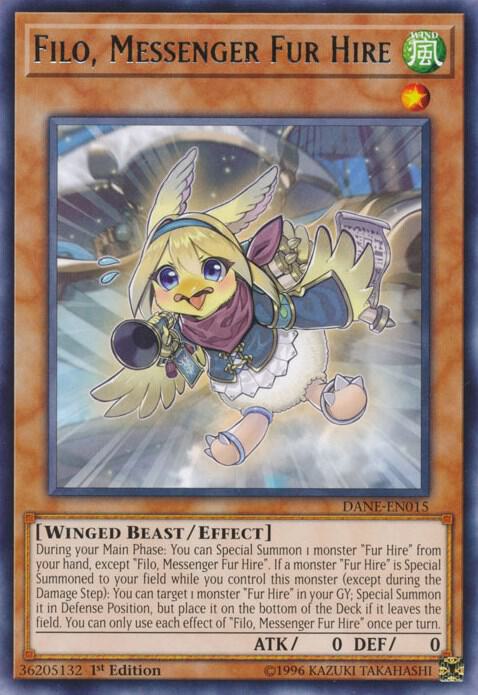 Filo, Messenger Fur Hire DANE-EN015 card from Dark Neostorm