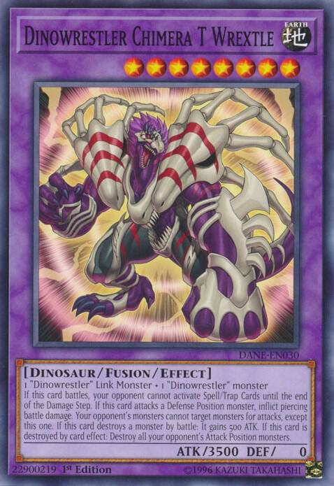 Dinowrestler Chimera T Wrextle DANE-EN030 card from Dark Neostorm