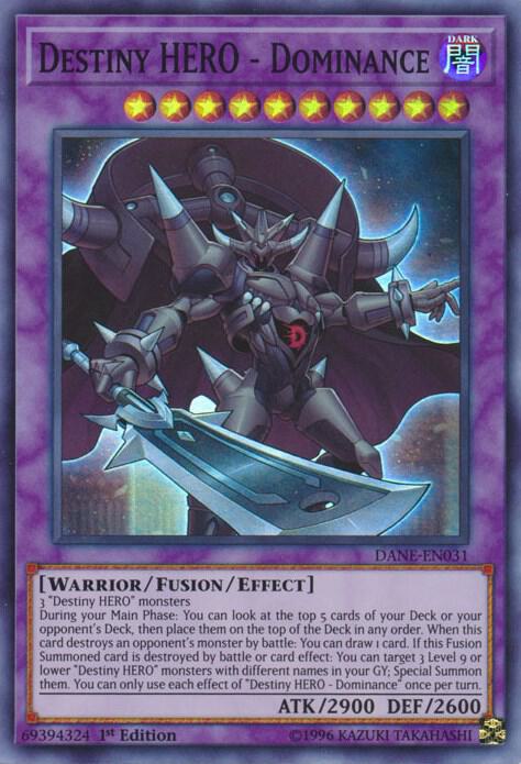 Destiny HERO - Dominance DANE-EN031 card from Dark Neostorm