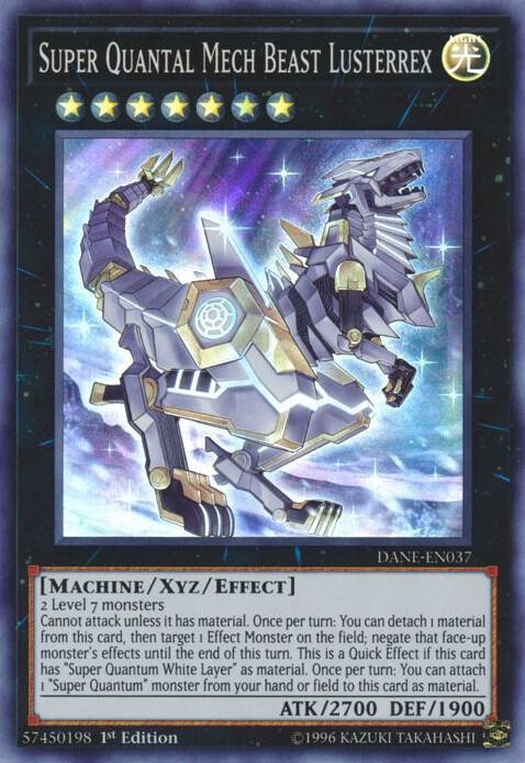 Super Quantal Mech Beast Lusterrex DANE-EN037 card from Dark Neostorm