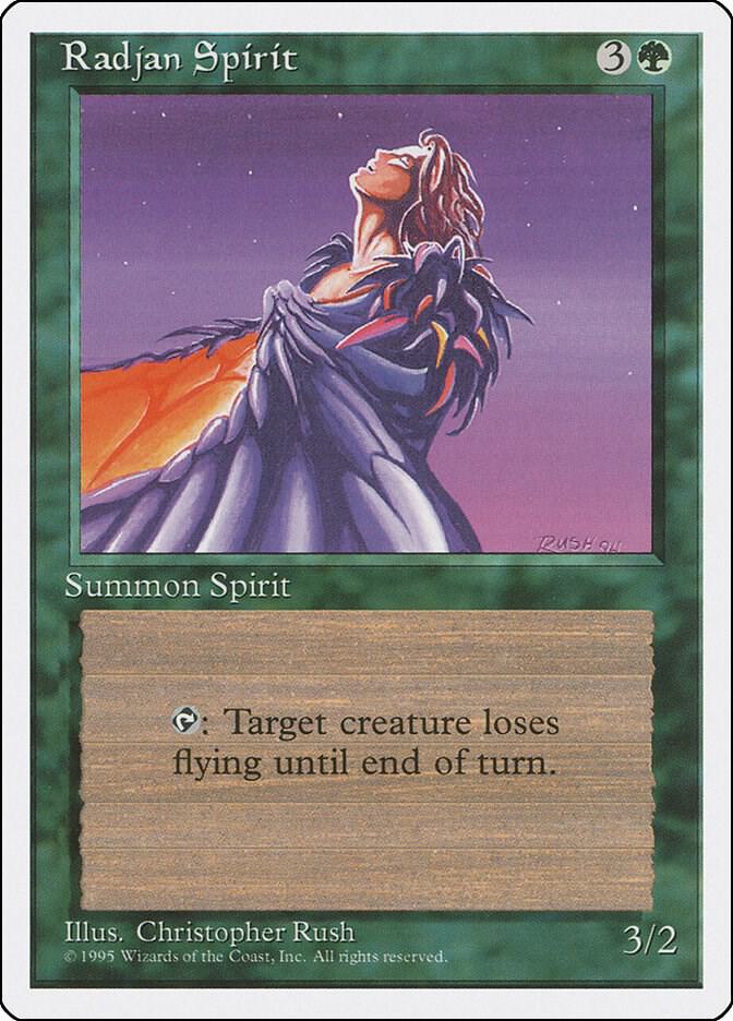 Radjan Spirit card from Fourth Edition
