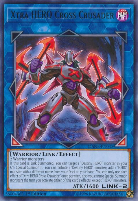 Xtra HERO Cross Crusader DANE-EN045 card from Dark Neostorm
