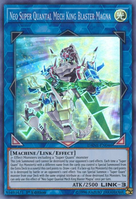 Neo Super Quantal Mech King Blaster Magna DANE-EN046 card from Dark Neostorm