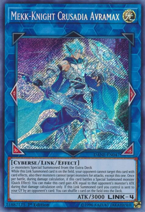 Mekk-Knight Crusadia Avramax DANE-EN047 card from Dark Neostorm