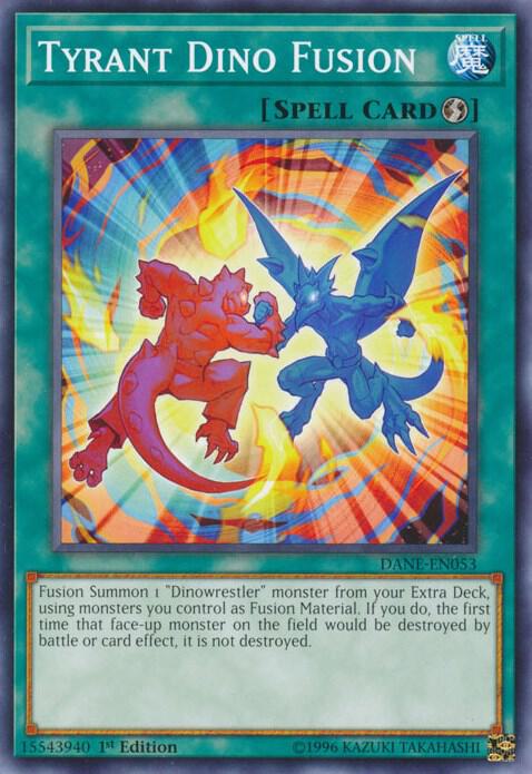 Tyrant Dino Fusion DANE-EN053 card from Dark Neostorm