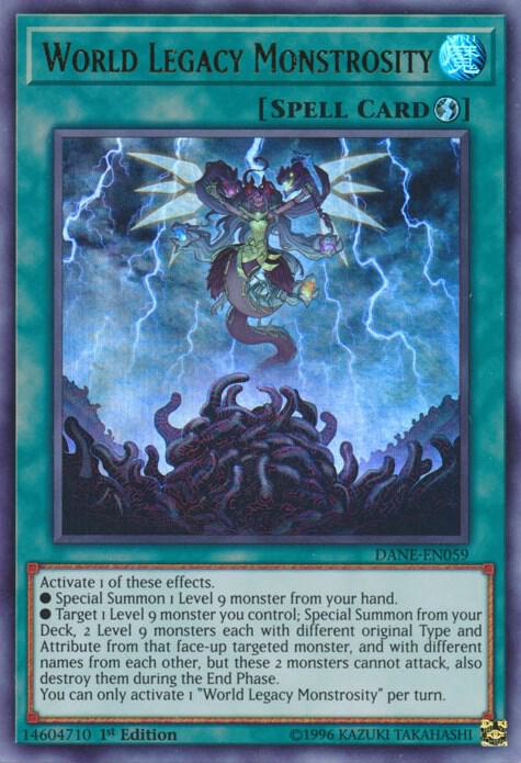 World Legacy Monstrosity DANE-EN059 card from Dark Neostorm