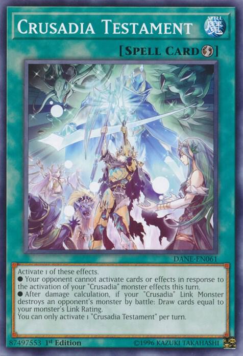 Crusadia Testament DANE-EN061 card from Dark Neostorm