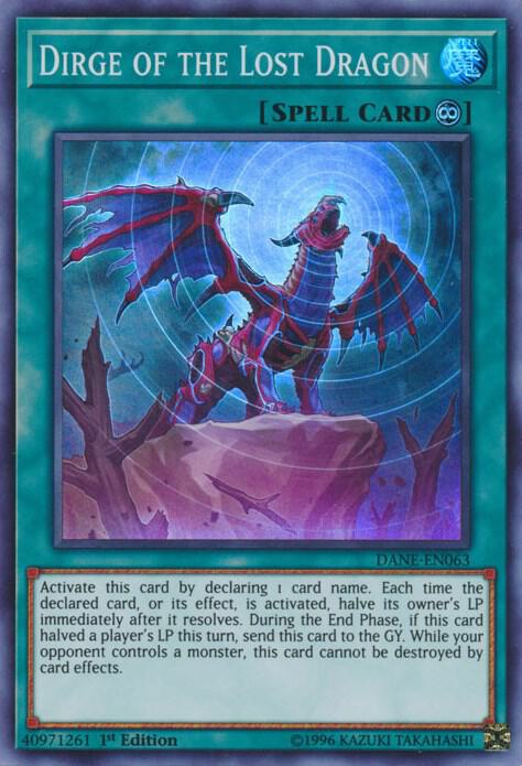 Dirge of the Lost Dragon DANE-EN063 card from Dark Neostorm