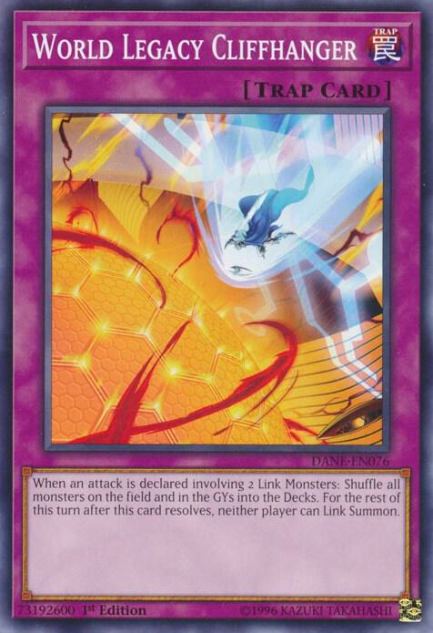 World Legacy Cliffhanger DANE-EN076 card from Dark Neostorm