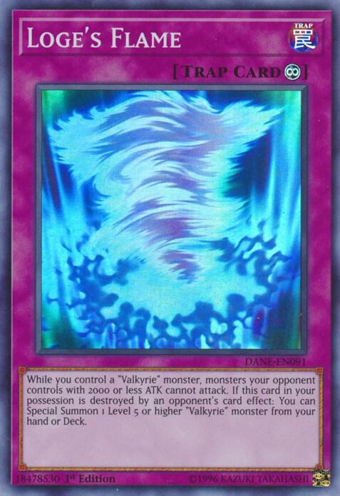Loge's Flame DANE-EN091 card from Dark Neostorm