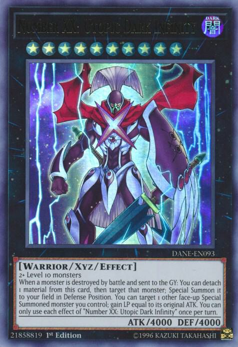 Number XX: Utopic Dark Infinity DANE-EN093 card from Dark Neostorm