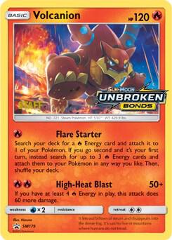 Volcanion (Prerelease) [Staff] SM179 card from SM Promos