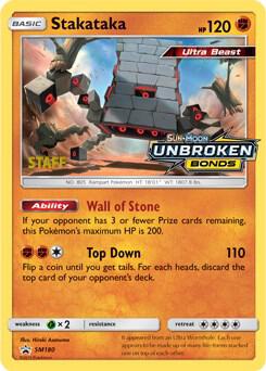 Stakataka (Prerelease) [Staff] SM180 card from SM Promos