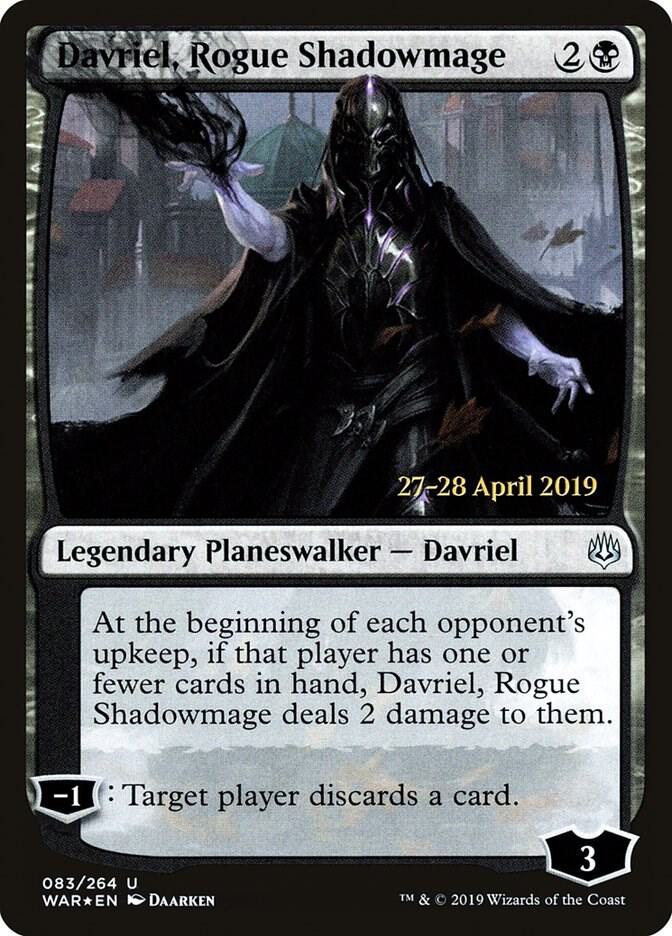 Davriel, Rogue Shadowmage 83 card from Prerelease Cards