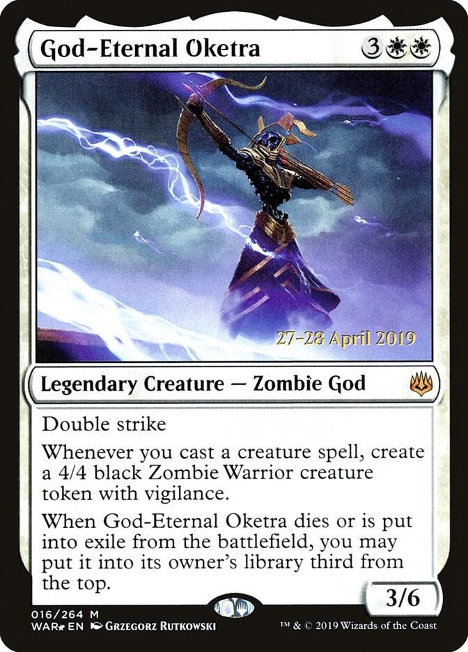 God-Eternal Oketra 16 card from Prerelease Cards