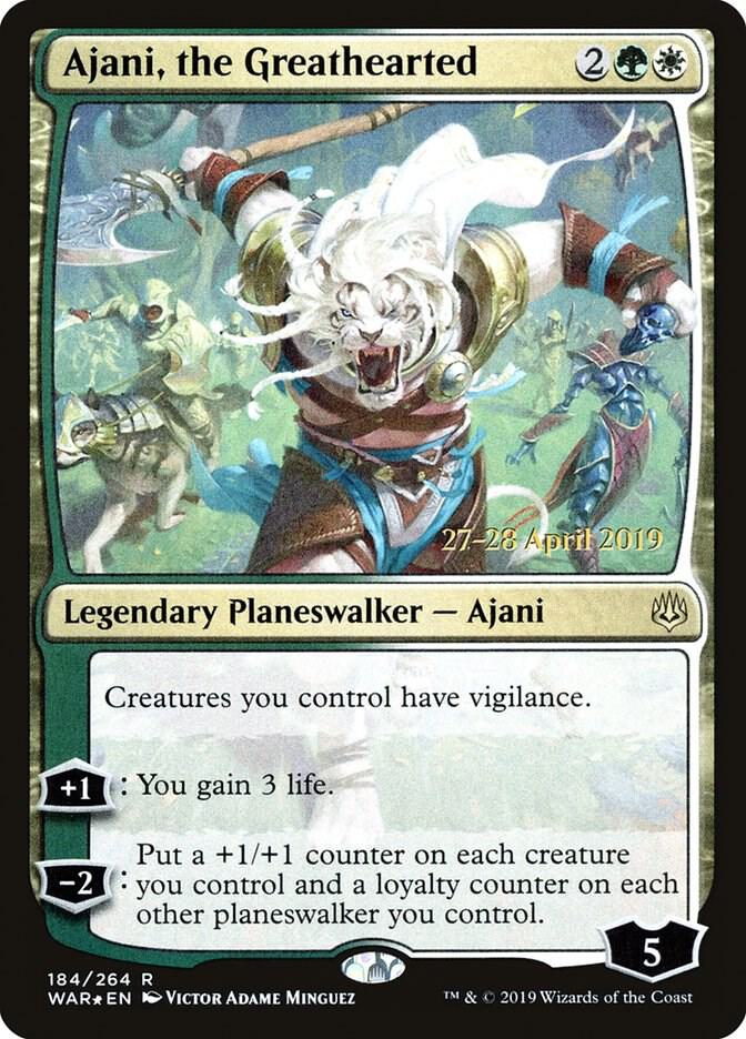Ajani, the Greathearted 184 card from Prerelease Cards