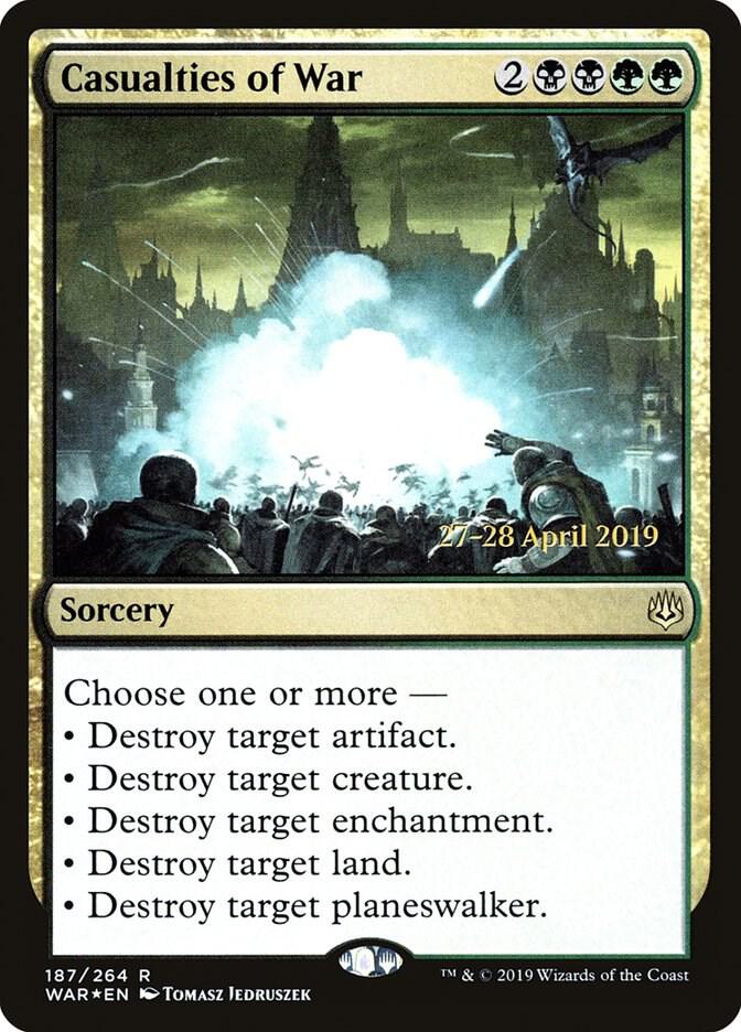 Casualties of War 187 card from Prerelease Cards