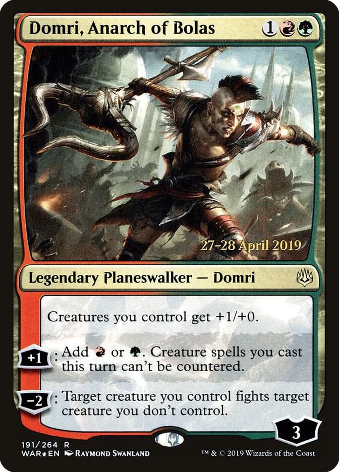 Domri, Anarch of Bolas 191 card from Prerelease Cards