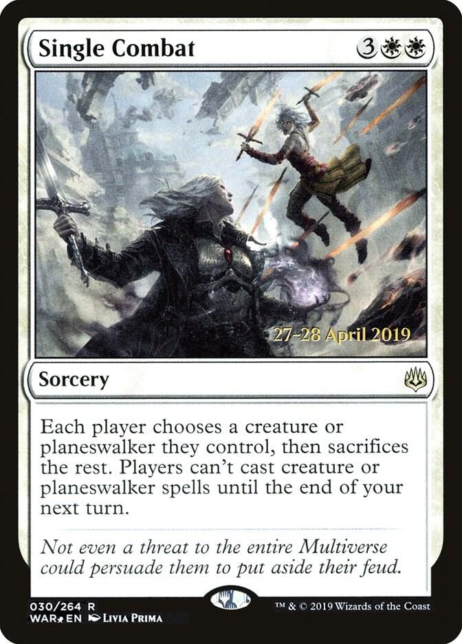 Single Combat 30 card from Prerelease Cards