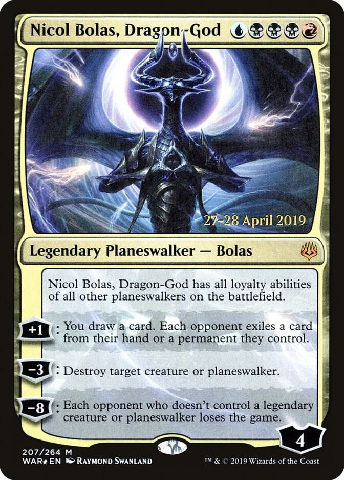 Nicol Bolas, Dragon-God 207 card from Prerelease Cards