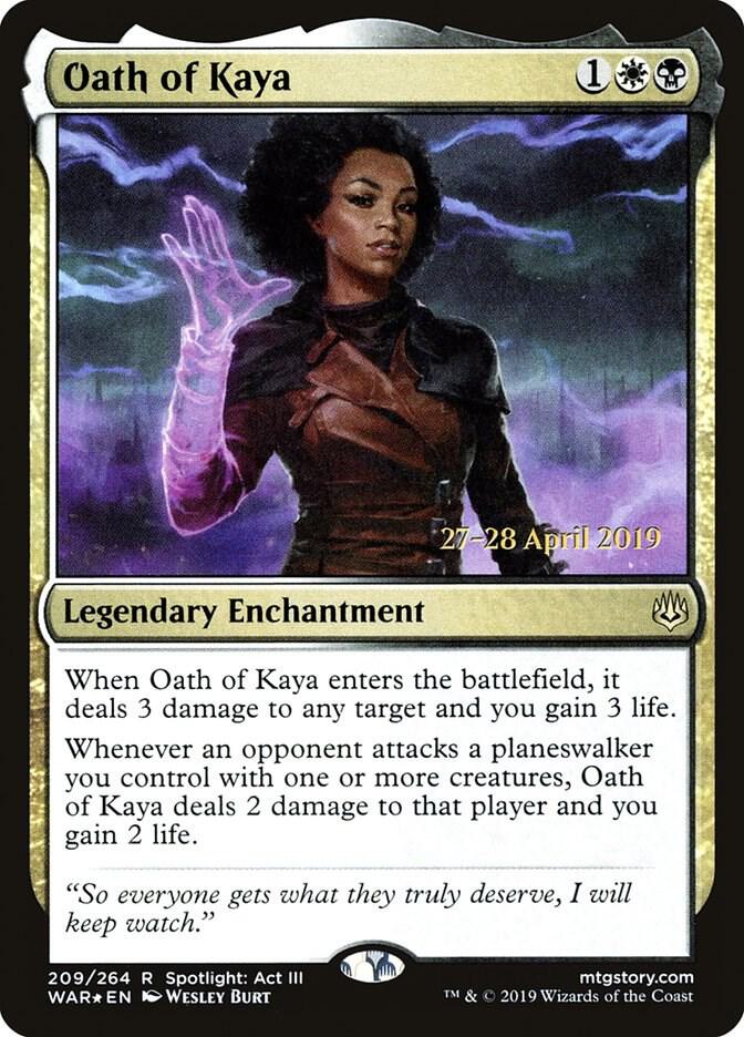 Oath of Kaya 209 card from Prerelease Cards
