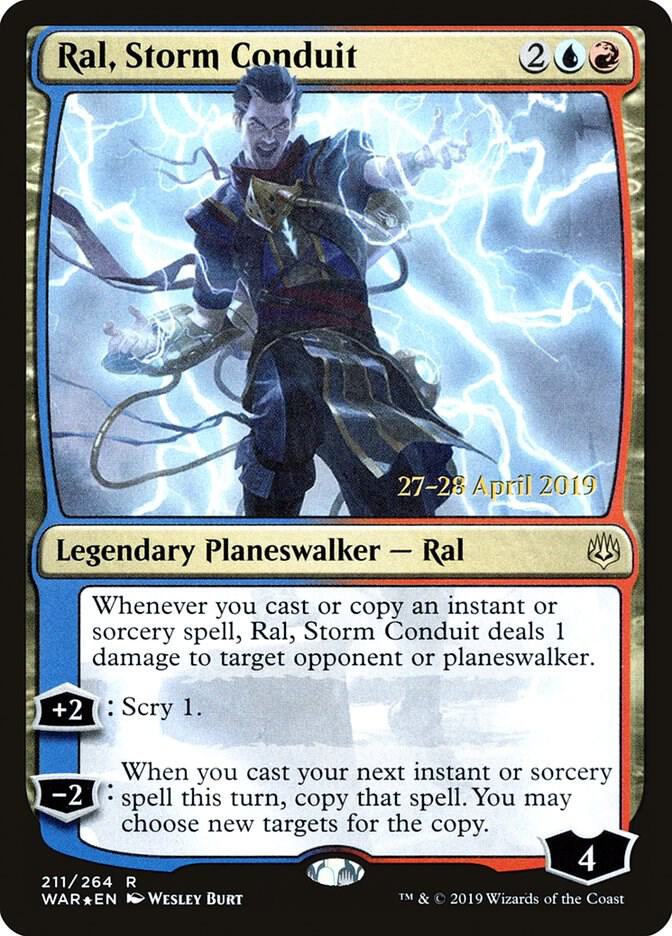Ral, Storm Conduit 211 card from Prerelease Cards